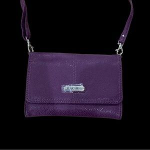 Purple wallet shoulder bag